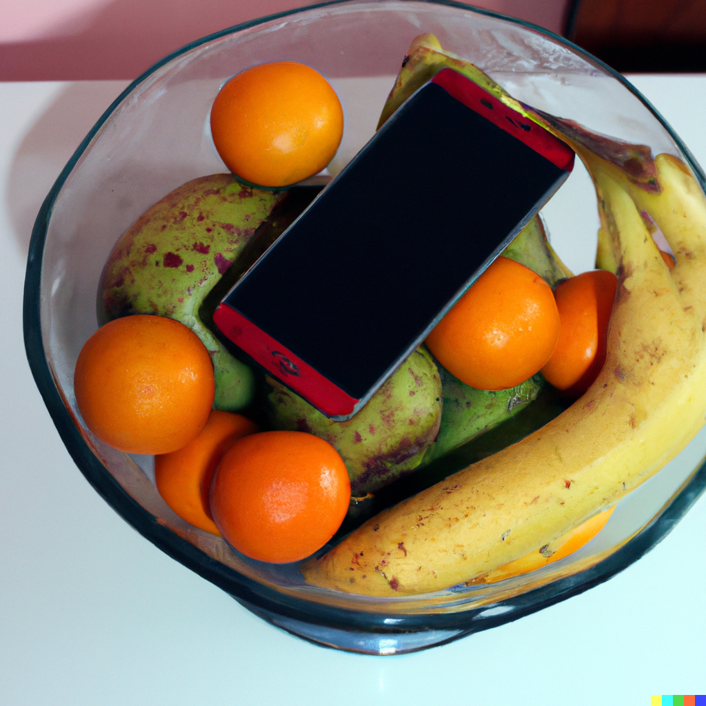 A man healthily using his phone